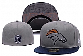 Broncos Team Logo Gray Fitted Hat LX,baseball caps,new era cap wholesale,wholesale hats